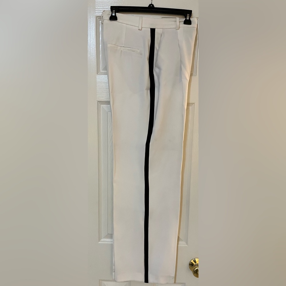 Zara white and black slacks